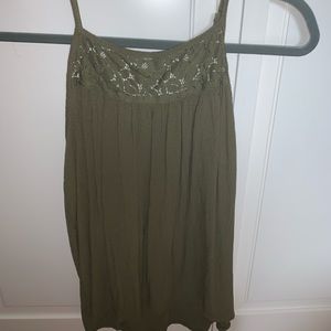 green tank top blouse